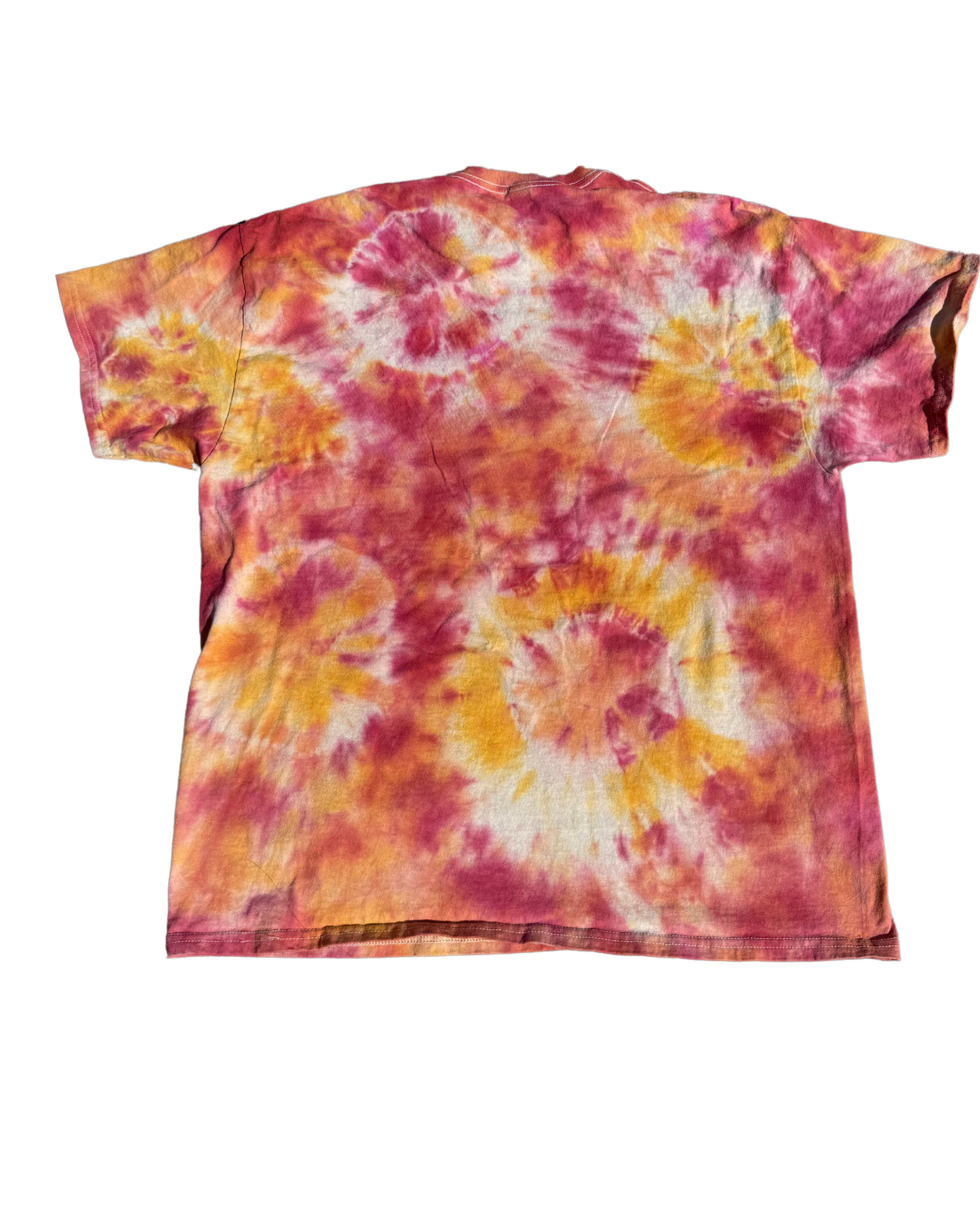 Large Haunted West Virginia Postage Stamp Tie-dye Tee