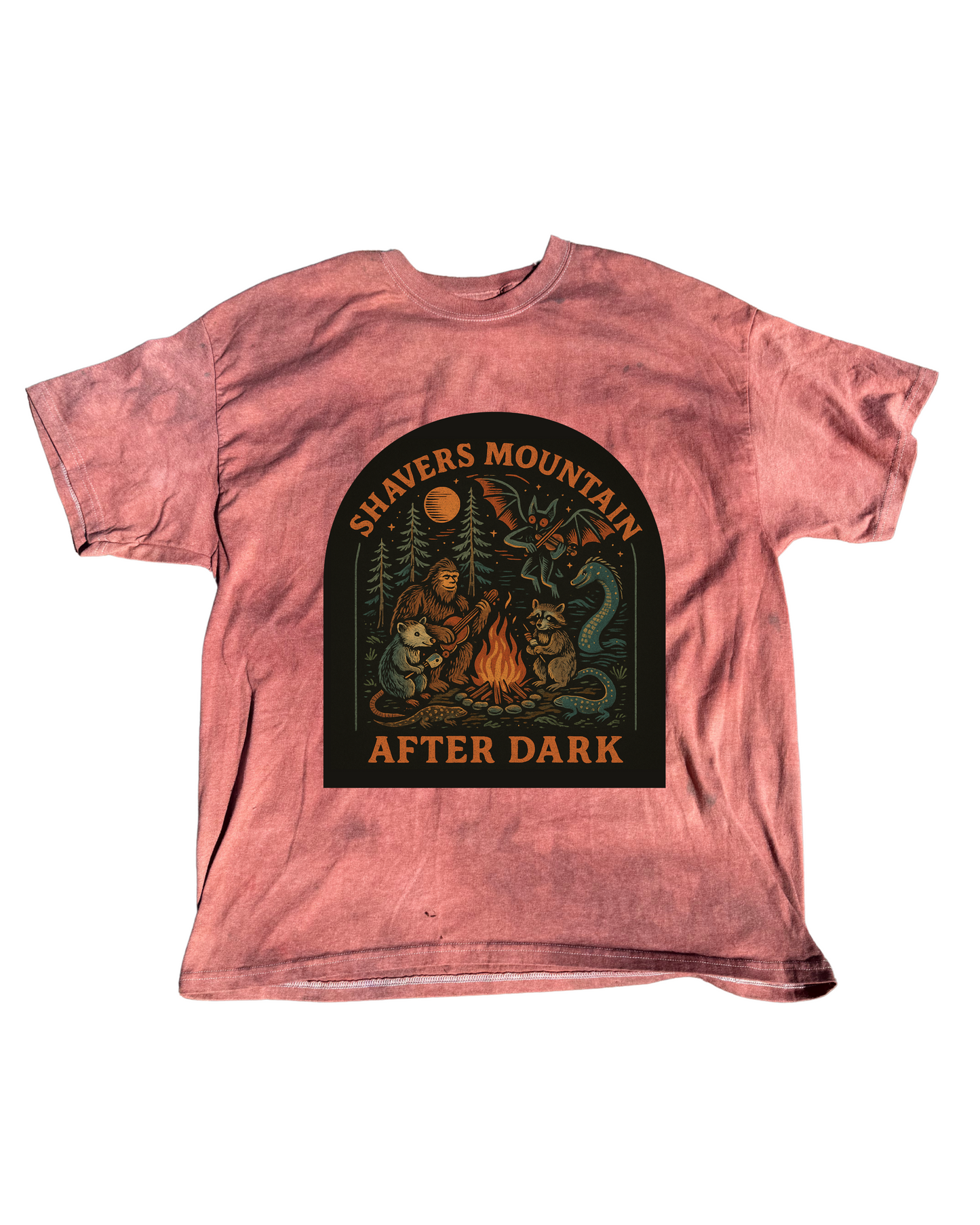 Shavers Mountain After Dark Tie-dye Tee