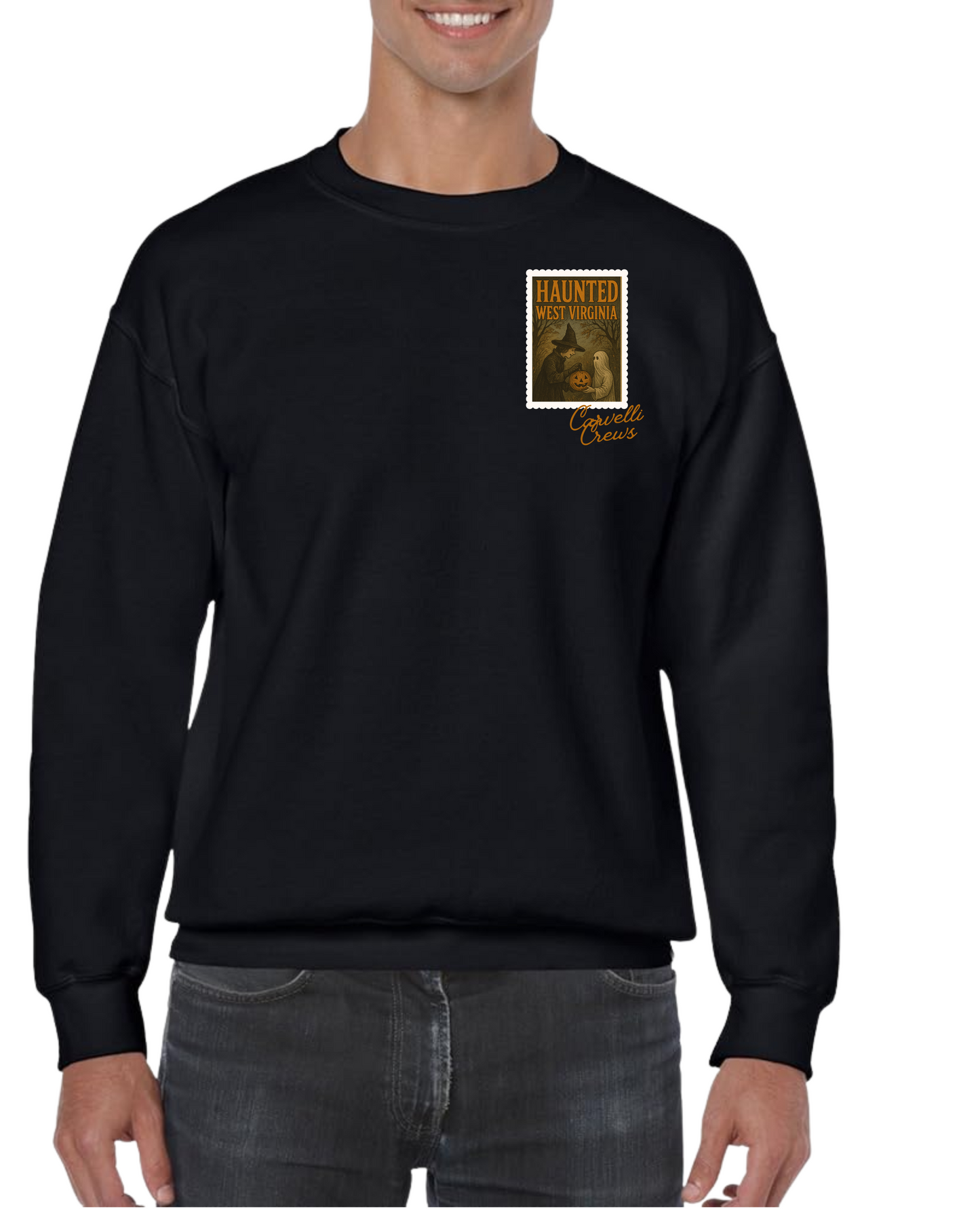 Postage Stamp Set Gildan Crewneck Sweatshirt