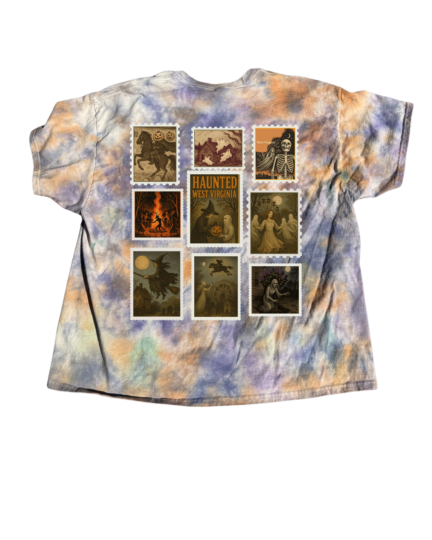 Postage Stamp Set Tie-dye Tee