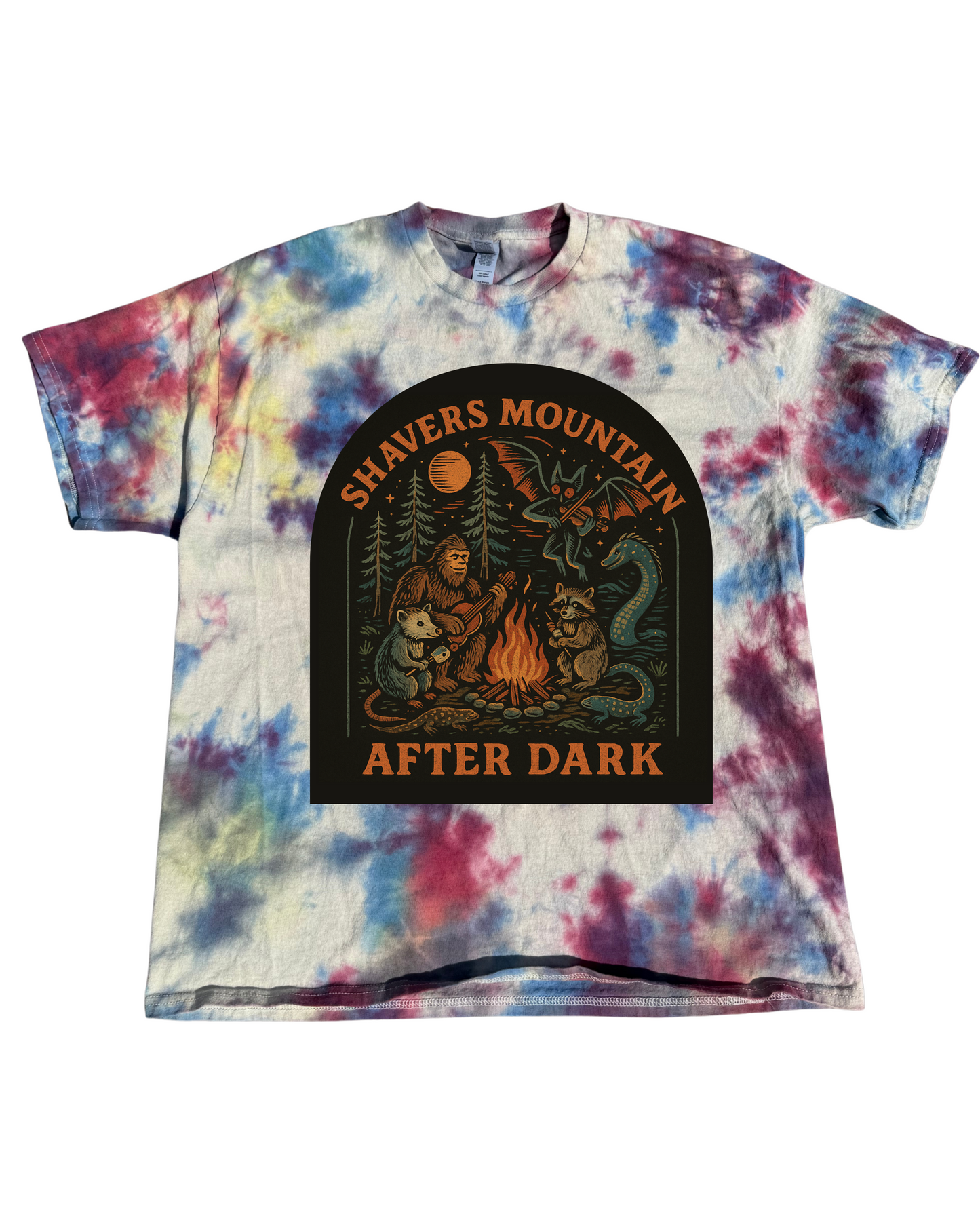 Shavers Mountain After Dark Tie-dye Tee