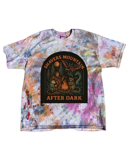 Shavers Mountain After Dark Tie-dye Tee