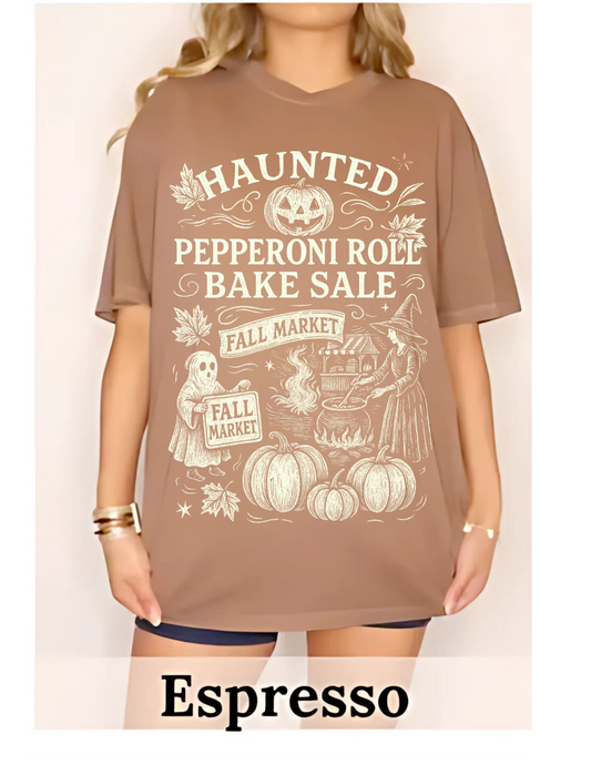 Haunted Pepperoni Roll Bake Sale Comfort Colors Tee