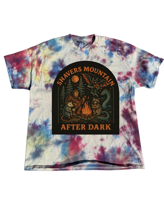 Shavers Mountain After Dark Tie-dye Tee